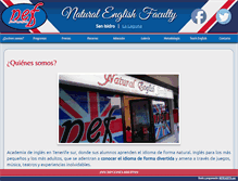 Tablet Screenshot of naturalenglishfaculty.com